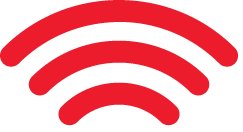 Alltest Instruments Logo - Red Signal Waves